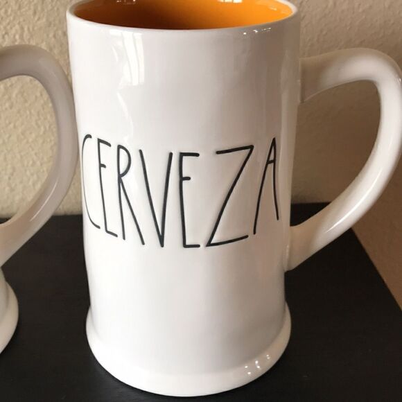 NEW Rae Dunn Cerveza And Viva La Fiesta Beer Mugs - Picture 3 of 5
